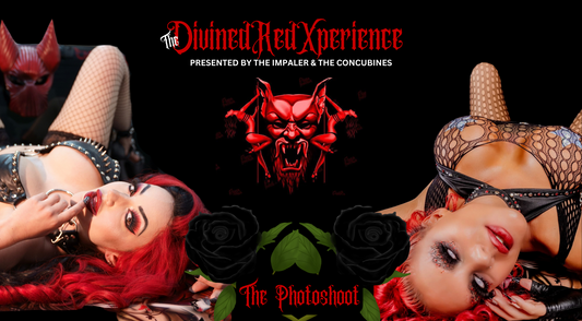 The DivinedRedXperience Photoshoot: A Sinister Fusion of Gothic Glamour