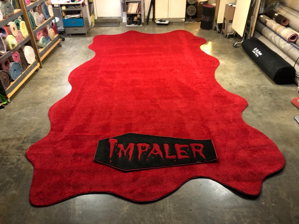 The Impaler & The Concubines - The Impaler Truck Custom Red Blood Shaped carpet for Car Shows