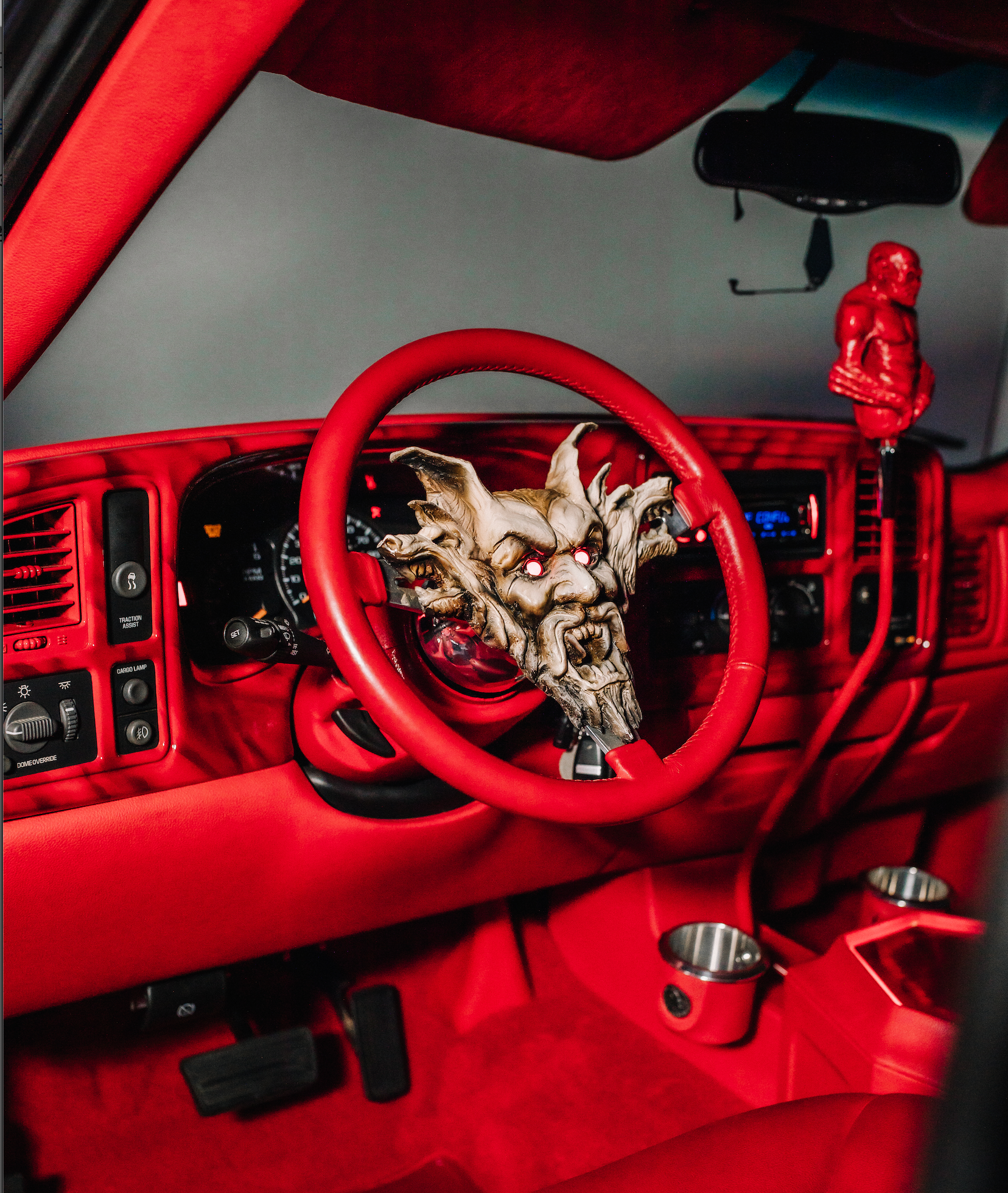 The Impaler & The Concubines - The Impaler Truck Steering Wheel Mask Interior Image