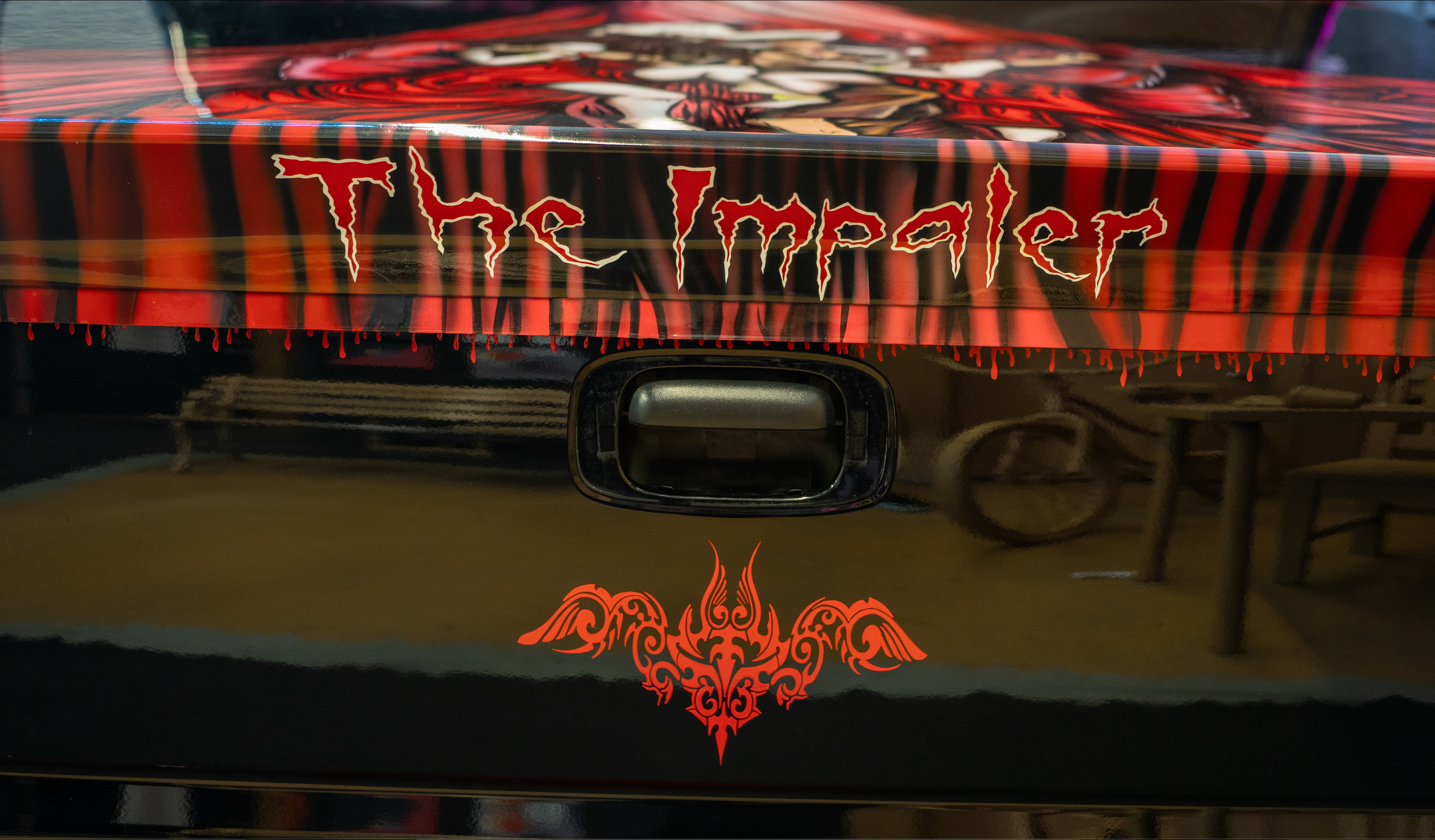 The Impaler & The Concubines - The Impaler Truck Tailgate Close Up Image